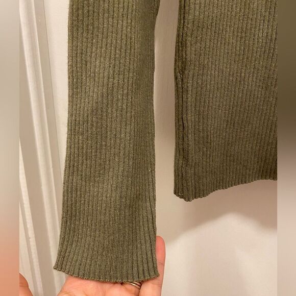 NWT Old Navy Sweater womens Sz XL green Sweetheart fit Ribbed Long Sleeve - Picture 5 of 7